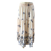 Falda Lino Estampado Aura Silvestre